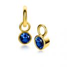 ZINZI zlv.oorbedels gg.verg. birthstones saffier cz
