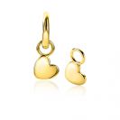 ZINZI silberne Ohrhänger 14K gelb vergoldet Herzform 8mm ZICH1826G