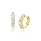 ZINZI zlv. klapcreolen gg.verguld 5x zirc.16x4mm