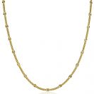 ZINZI silberne Kette 14K gelb vergoldet 45cm Gourmet Glieder ZIC2157G