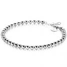 ZINZI Silberarmband mit Kugelgliedern, 4 mm breit, 18-20 cm ZIA2659