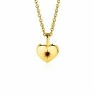ZINZI zlv. hanger gg.verg.hart birthstones granaat