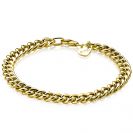 ZINZI silbernes Gourmet Armband gelb vergoldet 6,5mm breit 19cm ZIA1056G
