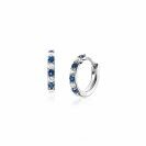 ZINZI zlv. oorringen blauw/wit zirc. 12x2mm
