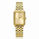 Zinzi Lucia horloge crystals goudkl. kast/w.plaat/band