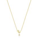 ZINZI zlv. gg.verg. collier 2 sterren en ziconia's