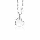 ZINZI silberner Anhänger glatt Herz 12mm ZIH1826