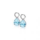 ZINZI silberne Ohrhänger birnenförmig blau ZICH1302B