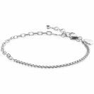 ZINZI zlv. armband half grmt.en paperclipschakels