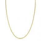 ZINZI zlv. koord collier 80cm geelverguld
