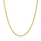 ZINZI vergoldete Silber Gliederkette, 2,3 mm breit, 43-45 cm ZIC2648G
