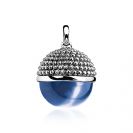 Zinzi silberner Kugel Anhänger blau ZIH792B