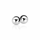 Zinzi silberne Ohrstecker glatt Kugel 8mm ZIO716