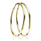 ZINZI silberne Ohrringe gelb vergoldet 45x2mm ZIO436G