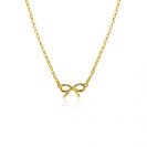 ZINZI vergoldete Silber Jasseron-Kette mit Schleife 41-45cm ZIC-BF124