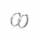ZINZI silberne Luxus Ohrringe weiß 16x2,5mm ZIO1683