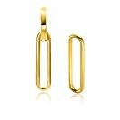 ZINZI zlv. oorbedels gg.verg.paperclip glad 28mm