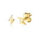 ZINZI silberne Ohrstecker gelb vergoldet Blitzt 8mm ZIO1681G