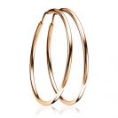 ZINZI silberne Ohrringe rosé vergoldet 45x2mm ZIO436R