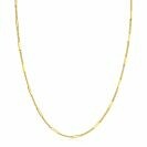 ZINZI zlv. collier gg.verg. dun gourmet met staafjes