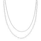 ZINZI zlv. multi-look collier 2 rijen hartjes en jass.