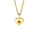 ZINZI zlv. hanger gg.verg.hart birthstones saffier