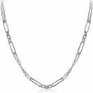 ZINZI silberne Kette 45cm waarbij diverse trendy Glieder zijn gecombineerd ZIC1991