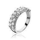 ZINZI silberner Ring weiß ZIR1053