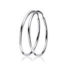 ZINZI silberne Kreolen 35 x 2mm glatt ZIO435