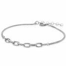 ZINZI zlv. armband met ovale tussenschakels