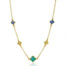 ZINZI zlv. coll. gg.verg. klaver blauw/groen cz