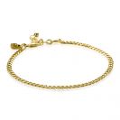 ZINZI silbernes Armband gelb vergoldet 3mm Gourmet ZIA1418G