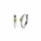 ZINZI zlv.oorringen birthstones peridoot cz