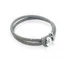 ZINZI lederen armband roggenprint