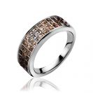 ZINZI silberner Ring braun ZIR1165C