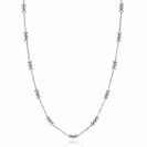 ZINZI zlv. collier fantasie met tolletjes vorm