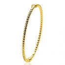 ZINZI zlv. bangle armband gg.verg.bolletjes 3mm