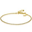 ZINZI silbernes Kugel Armband gelb vergoldet 1,5mm breit 17-19,5cm ZIA1909G