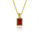 ZINZI zlv. hanger gg.verg. rechthoek rood en zirc.