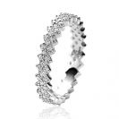 ZINZI zlv. ring zigzag bezet met zirc. mt.62