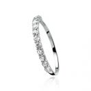 ZINZI silberner Ring weiß ZIR827