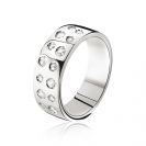 ZINZI silberner Ring weiß ZIR574