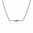 ZINZI Silber Jasseron-Kette mit Stäbchen und Knoten 43-45cm ZIC-BF99