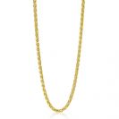 ZINZI silberne Gliederhalskette gelbvergoldet Palmier 2mm breit 45cm ZIC1931G