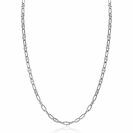 ZINZI Silberkette mit Paperclip-Gliedern, 4 mm, verziert mit verspielten Kugeln, 42-45 cm ZIC2586