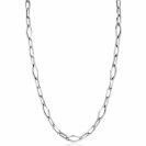 ZINZI zlv. collier paperclip en wieber schakels
