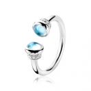 ZINZI silberner Ring türkis ZIR1193