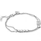 ZINZI silbernes Gliederarmband mit Herzen 17-20cm ZIA1940