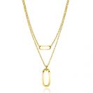 ZINZI zlv. 2x coll.gg.verg.paperclip hanger en schakel