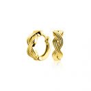 15mm ZINZI Vergoldete Silberne Creolen mit luxuriösem Infinity-Zeichen und Klappverschluss ZIO2684
